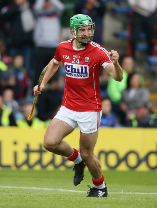 Michael Cahalane celebrates a late score