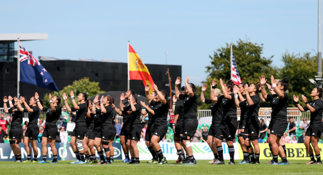 New Zealand v Wales - 2017 Women's Rugby World Cup - Pool A - UCD Billings Park