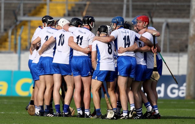 Waterford huddle before the game