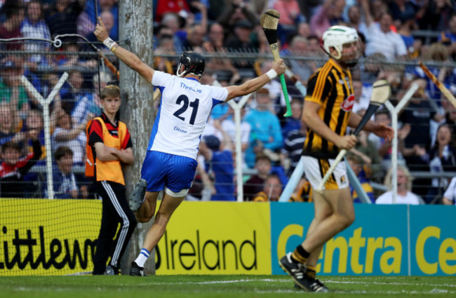 Maurice Shanahan celebrates scoring a goal