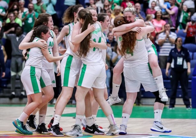 Ireland celebrate after the game