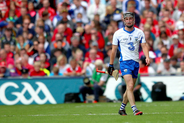 Conor Gleeson leaves the field after been red carded