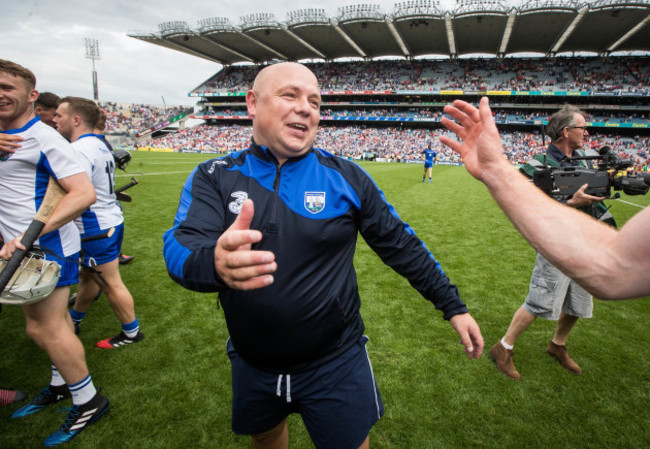 Derek McGrath celebrates after the game