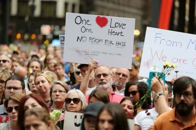 U.S.-CHICAGO-CHARLOTTESVILLE-VICTIM-RALLY