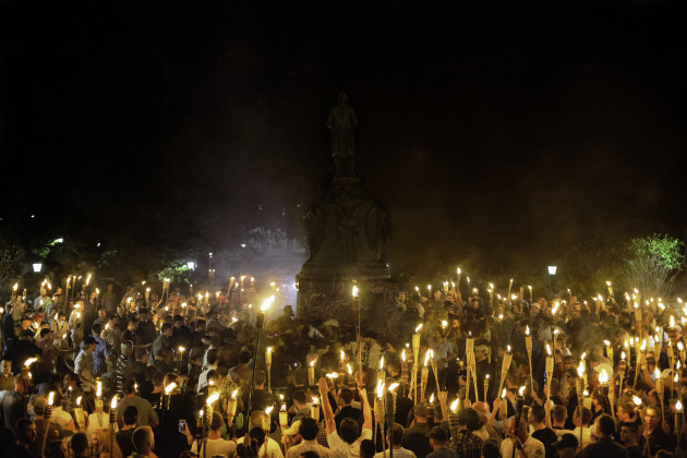 VA: Alt Right, Neo Nazis Hold Torch Rally at UVA