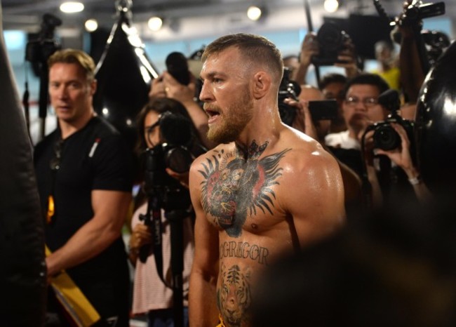 Boxing: McGregor Media Workout