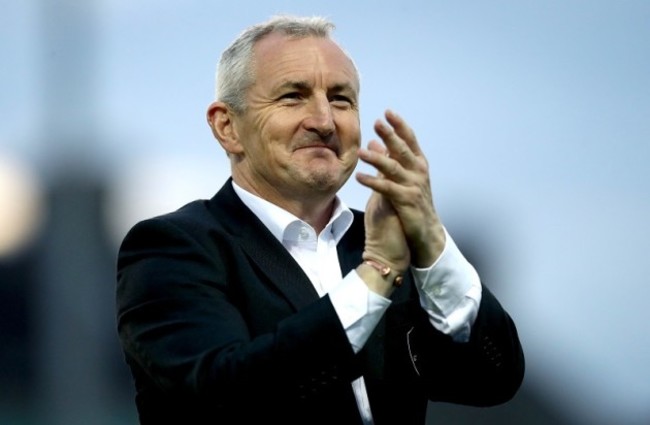 John Caulfield celebrates after the game