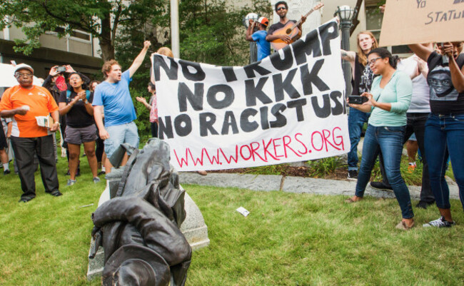 Protestors Topple Confederate Statue In Durham