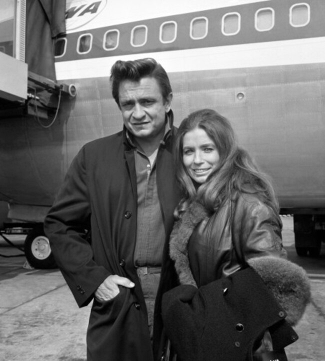 Johnny Cash and June Carter - Heathrow Airport - London