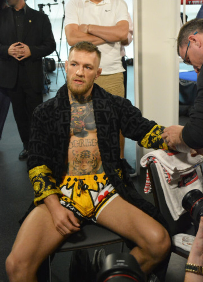 Conor McGregor Hosts Las Vegas Media Workout