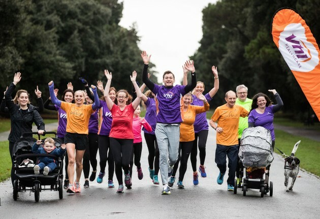 David Gillick alongside some park runners