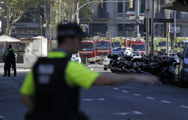 Spain Barcelona Pedestrians Hit