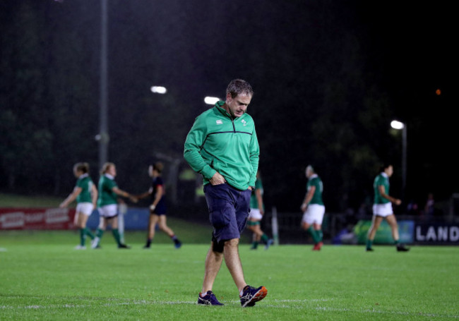 Tom Tierney dejected after the game