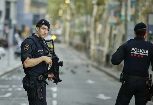 Spain Barcelona Pedestrians Hit