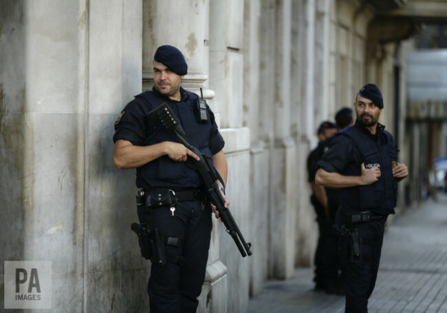 Spain Barcelona Pedestrians Hit