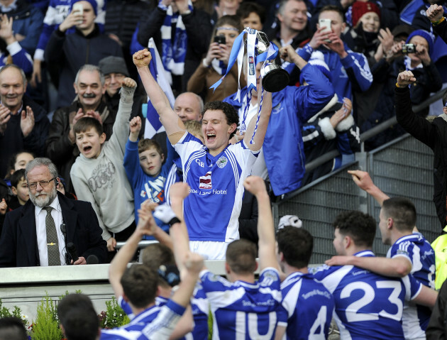 Templenoe captain Tadgh Morley lifts the cup