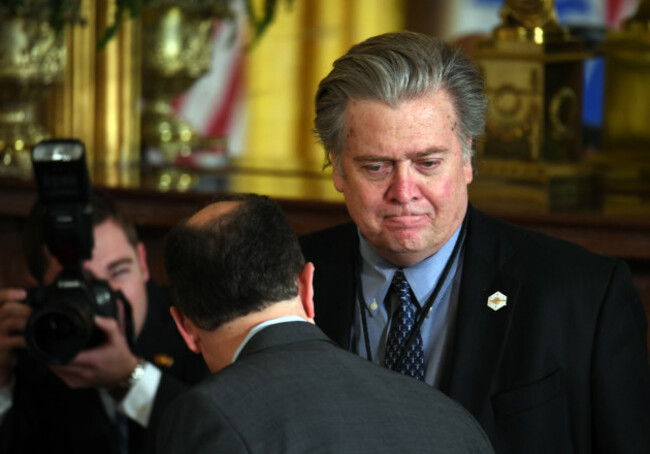 FILE-U.S.-STEPHEN BANNON-WHITE HOUSE-REMOVING