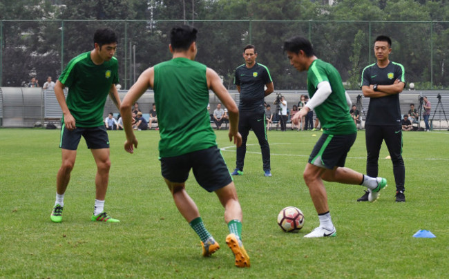 (SP)CHINA-BEIJING-SOCCER-CSL-BEIJING GUOAN FC-NEW COACH-ROGER SCHMIDT