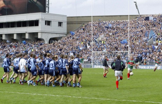 General view of the Dublin players