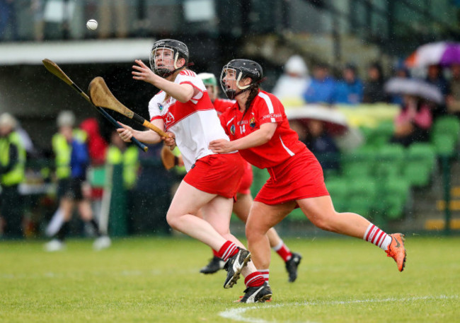 Linda Collins with Derry’s Brona Cassidy