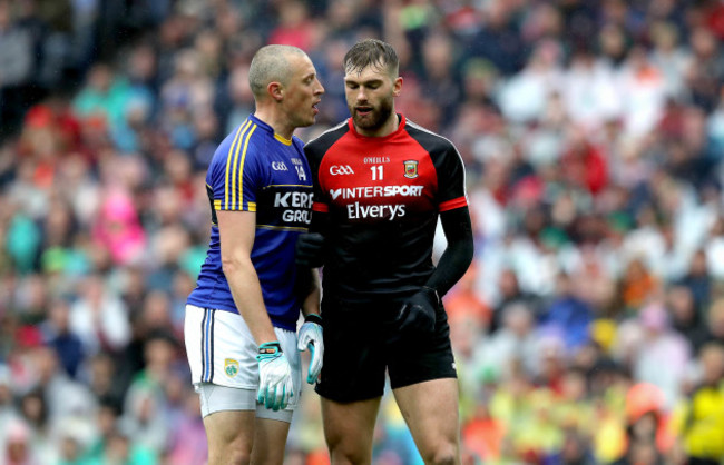 Kieran Donaghy with Aidan O’Shea