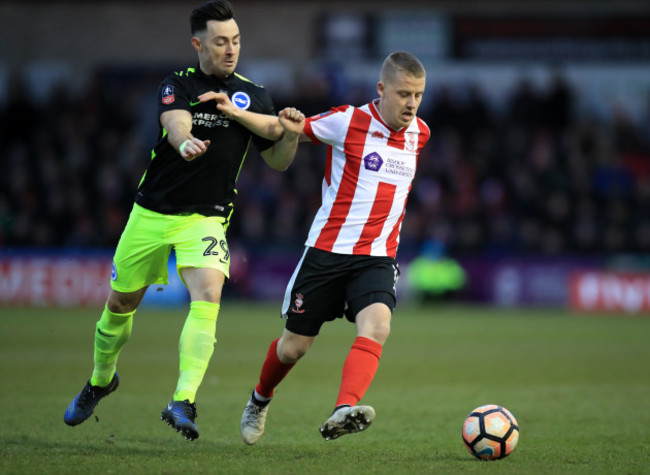 Lincoln City v Brighton and Hove Albion - Emirates FA Cup - Fourth Round - Sincil Bank