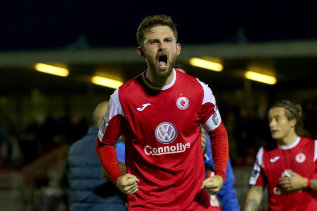 Kyle Callan-McFadden celebrates after the game