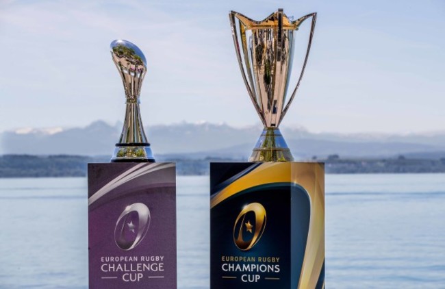 The Challenge and Champions Cups on the shore of Lake Neuchatel