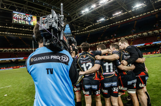 A view of Guinness PRO12 branding