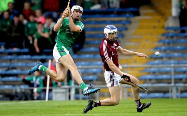 Aaron Gillane shoots on goal