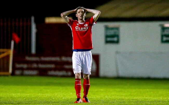 Ian Bermingham at the end of the game