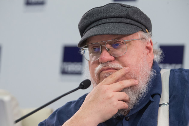 Russia: GOT Author George R. R. Martin Press Conference in St. Petersburg