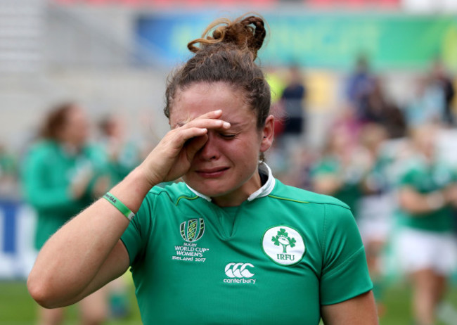 Larissa Muldoon dejected after the game