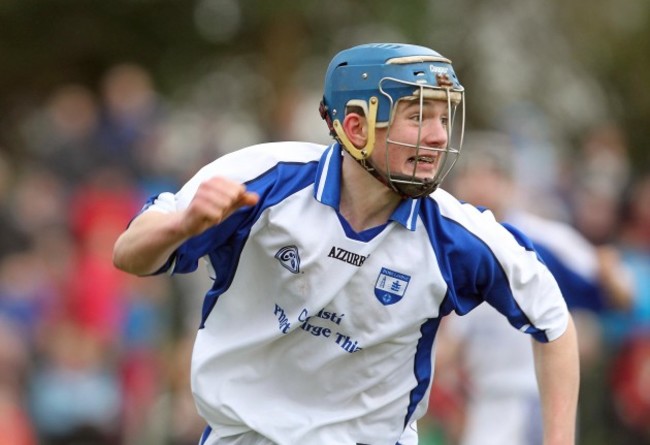 Patrick Curran celebrates scoring a goal