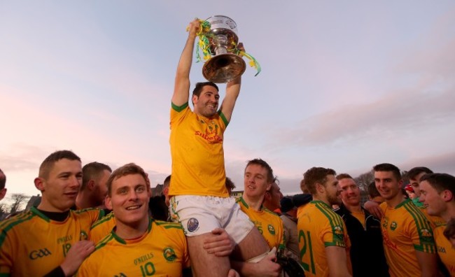 Bryan Sheehan with the cup