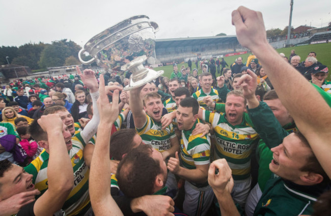 Carbery Rangers celebrate with the trophy