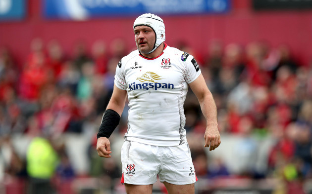 Rory Best with a bloodied nose