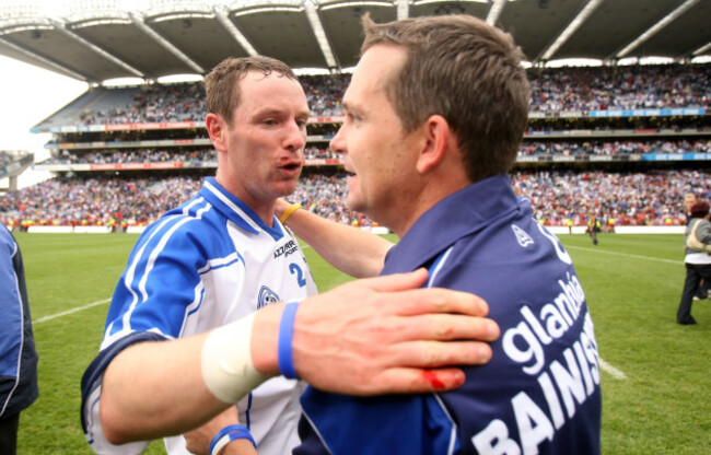 Eoin Murphy hugs Davy Fitzgerald