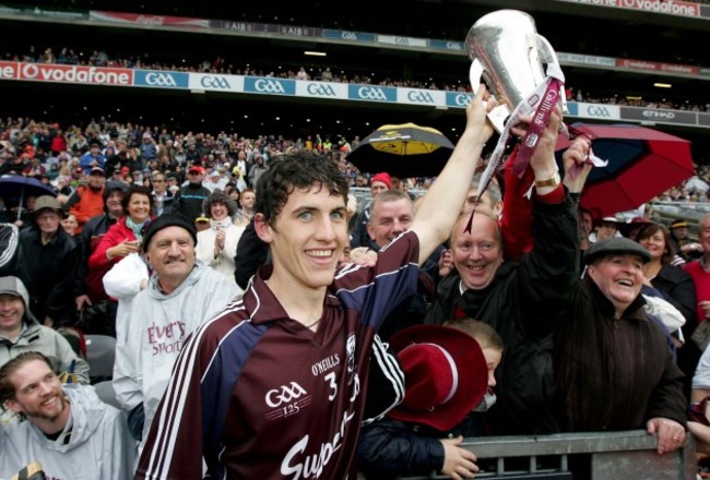 Daithi Burke celebrates with fans