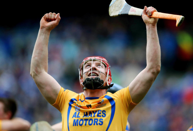 Joe Canning celebrates after the final whistle