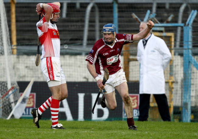 Shane Burke celebrates his sides late winning goal