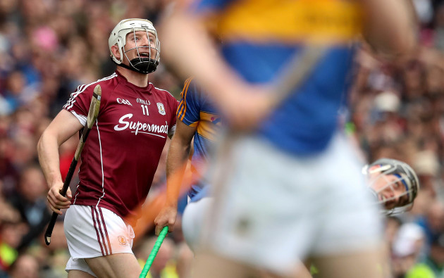 Joe Canning looks on after scoring the winning point