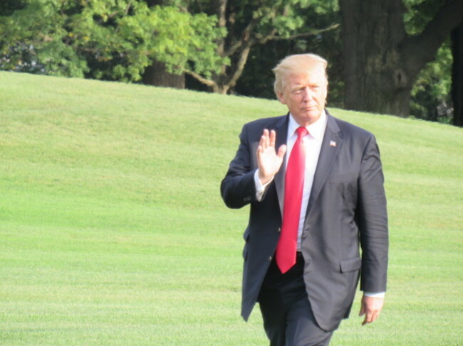 DC: President Trump Arrives Back To The White House From Missouri