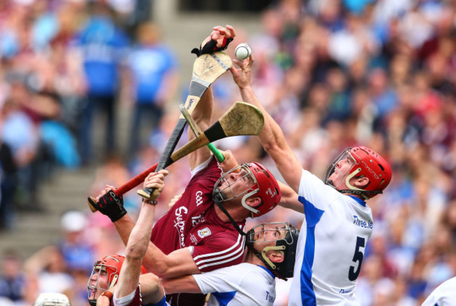 Conor Whelan and Jonathan Glynn with Barry Coughlan and Tadhg De Burca