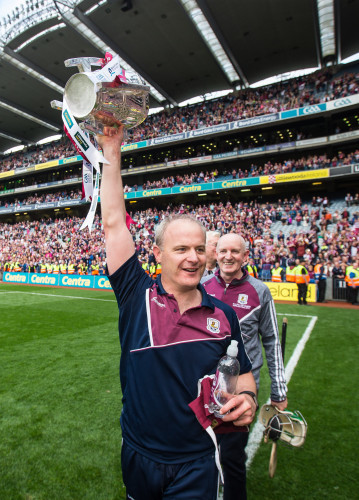 Michael Donoghue celebrates with the Liam MacCarthy cup