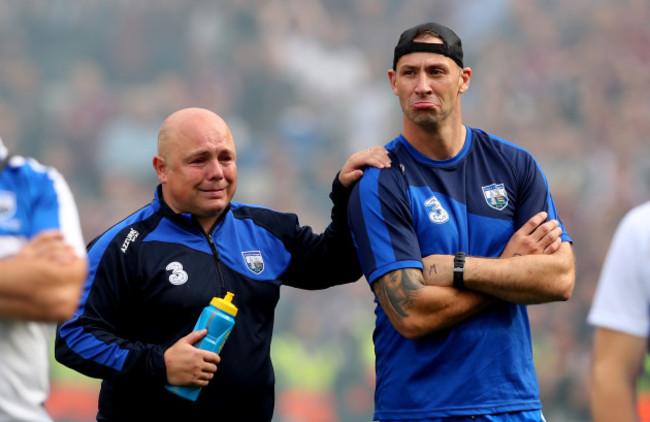 Derek McGrath and Dan Shanahan dejected after the game