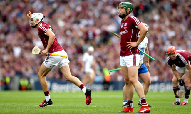 Jason Flynn celebrates a late score
