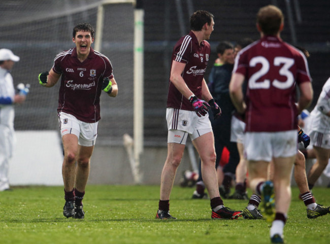 Daithi Burke celebrates after the final whistle