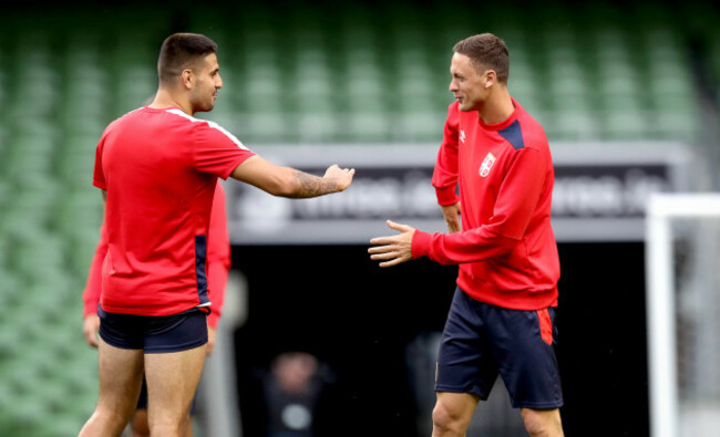 Aleksandar Mitrovic and Nemanja Matic