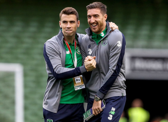 Seamus Coleman and Stephen Ward